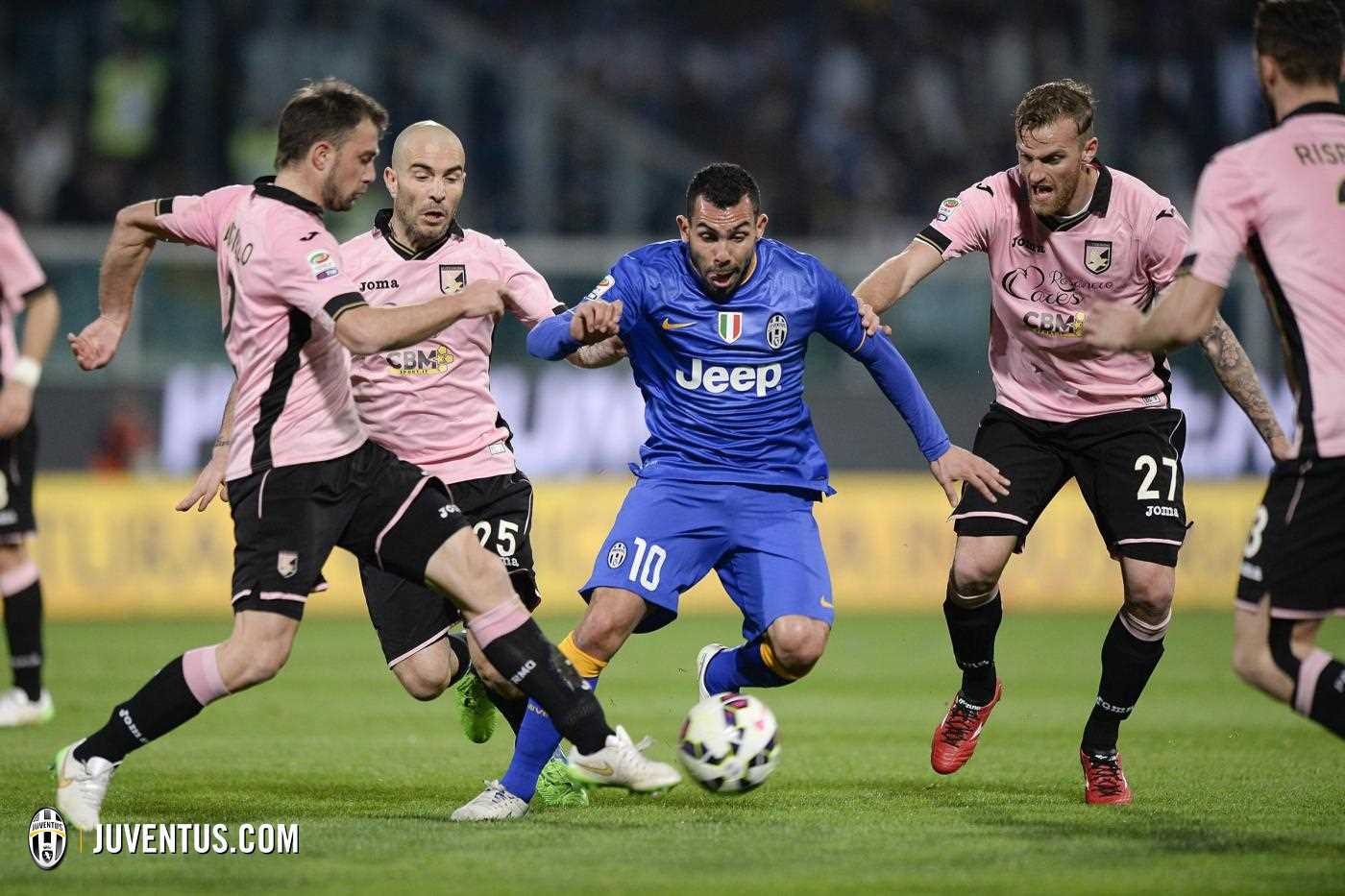 کارلوس توز|پالرمو 0 - 1 یوونتوس / سری آ