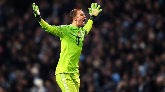 مانوئل نویر|منچستر سیتی 3 - 2 بایرن مونیخ / لیگ قهرمانان