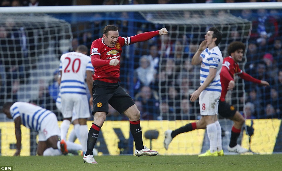 وین رونی|کوئینز پارک رنجرز 0 - 2 منچستر یونایتد / لیگ جزیره