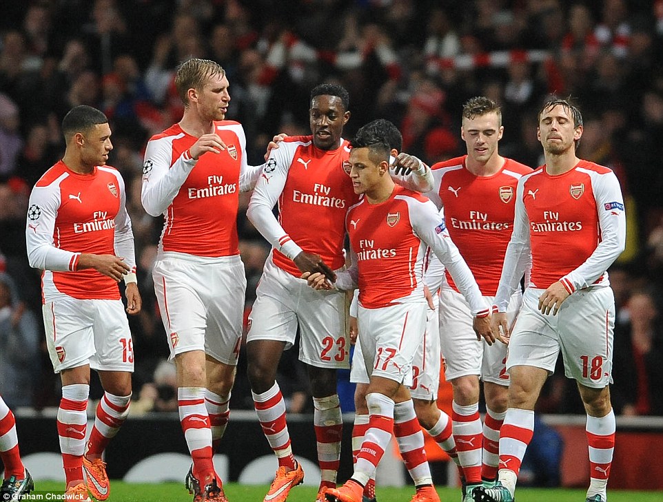 دنی ولبک|آرسنال 3 - 3 اندرلشت / لیگ قهرمانان