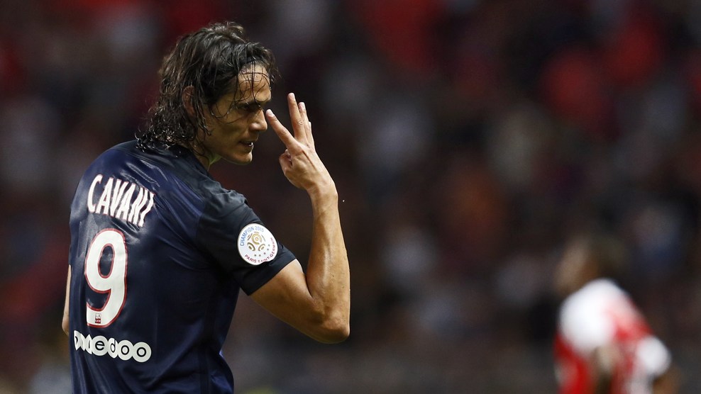 ادینسون کاوانی|موناکو 0 - 3 پاریس سن ژرمن / لوشامپیونه