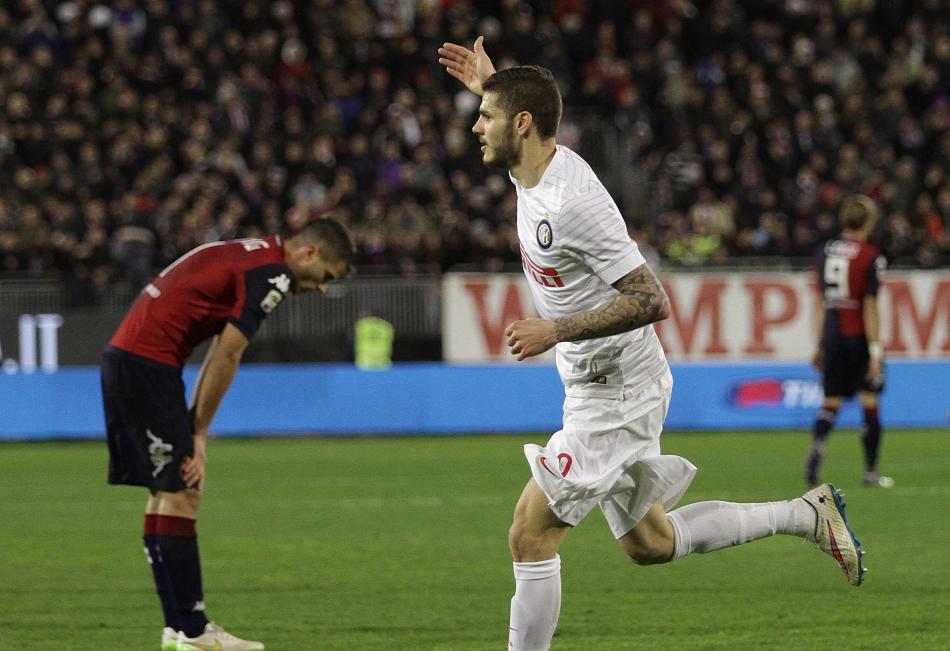 مائورو ایکاردی|کالیاری 1 - 2 اینترمیلان /  سری آ