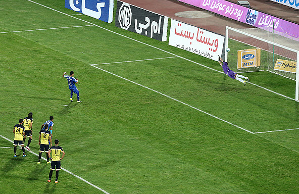 امید ابراهیمی|استقلال تهران 3 - 3 راه آهن / لیگ برتر