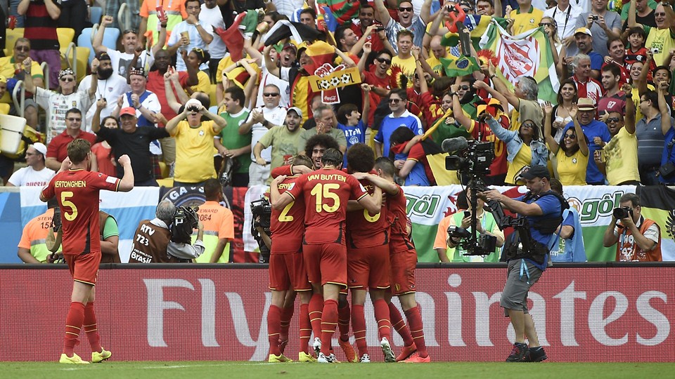 بلژیک|جواب بازیکنان تیم ملی بلژیک به ابراز احساسات هواداران تیمشان .