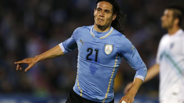 ادینسون کاوانی|عکس العمل ادینسون کاوانی در بازی مقابل اسلوونی.