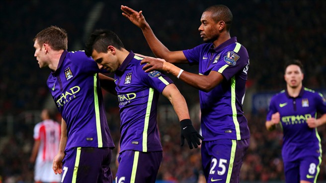 سرخیو آگرو|استوک سیتی 1 - 4 منچستر سیتی / لیگ جزیره