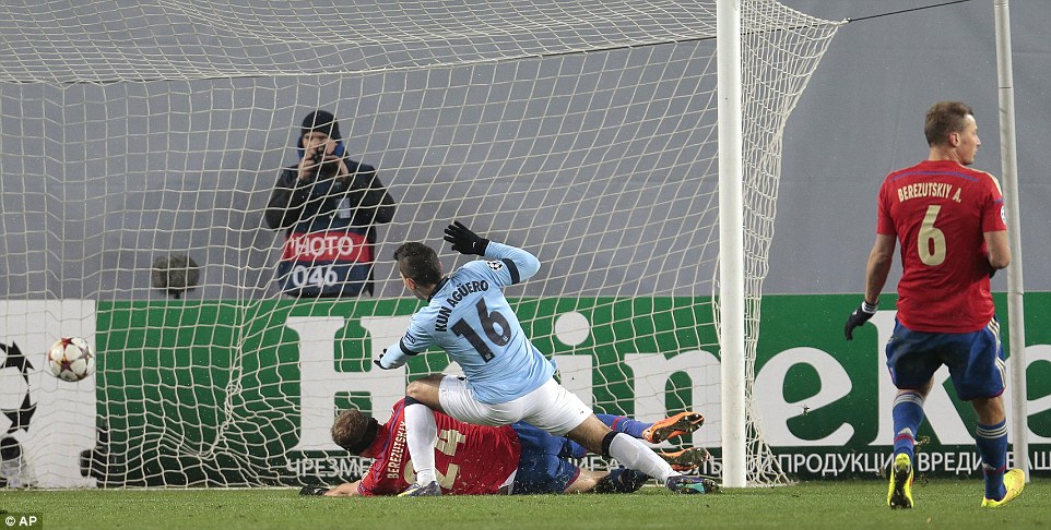 سرخیو آگرو|زسکا مسکو 2 - 2 منچستر سیتی / لیگ قهرمانان