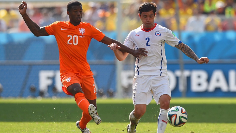 جورجینیو وینالدوم|هلند 2-0 شیلی /مرحله گروهی جام جهانی