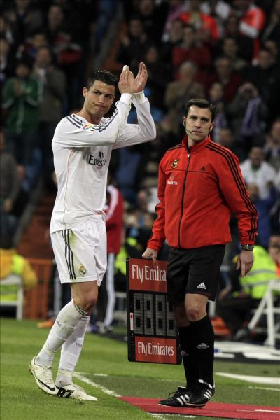 کریستیانو رونالدو|لحظه خارج شدن رونالدو از بازی.