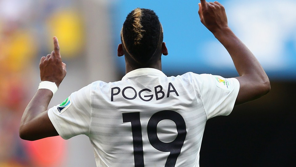 پل پوگبا|شادمانی پل پوگبا بعد از باز کردن دروازه نیجریه.