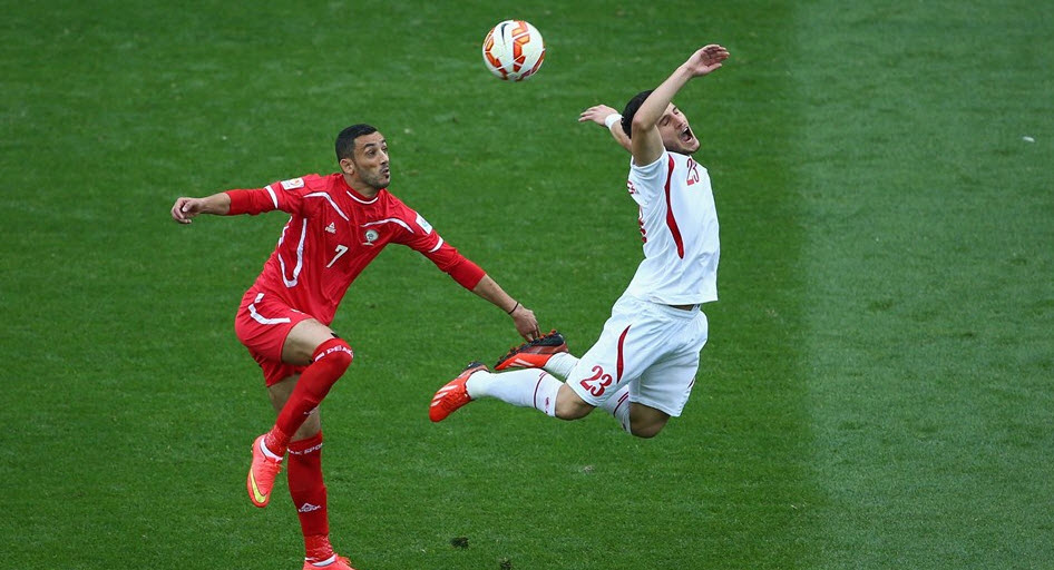 يوسف احمد|فلسطین 1 - 5 اردن / جام ملت های آسیا 2015