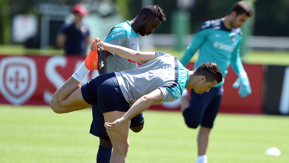 کريس‌ رونالدو|تمرين کريس‌ رونالدو با تيم ملي پرتغال