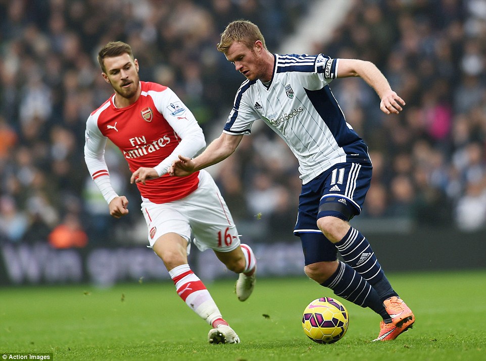 آرون رمزی|وست برومویچ 0 - 1 آرسنال / لیگ جزیره