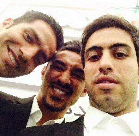 خسرو حیدری-امیر حسین صادقی-رضا قوچان نژاد|شادابی بچه های تیم ملی بعد از رسیدن به برزیل.