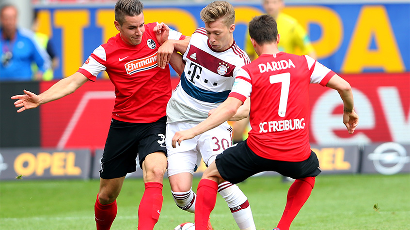 تقابل دو بازیکن|فرایبورگ 2 - 1 بایرن مونیخ / بوندسلیگا