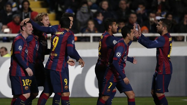 لیونل مسی|آپوئل 0 - 4 بارسلونا / لیگ قهرمانان