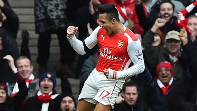 الکسیس سانچز|آرسنال 3 - 0 استوک سیتی / لیگ جزیره