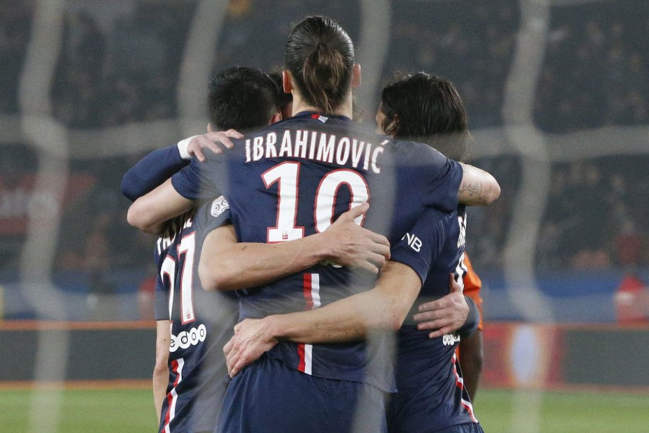 زلاتان ایبراهیموویچ|پاریس سن ژرمن 3 - 1 لورين / لوشامپونه