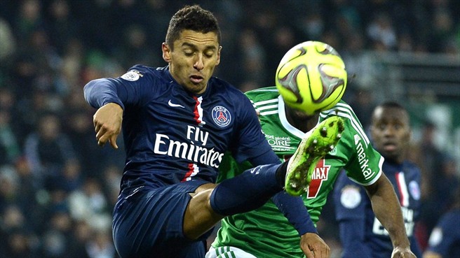 تقابل دو بازیکن|سنت اتين 0 - 1 پاریس سن ژرمن / لوشامپیونه