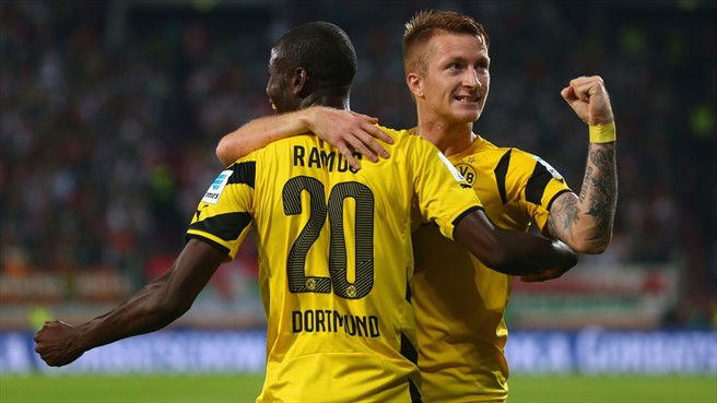 هنريخ مخیتاریان|آگزبورگ 2-3 دورتموند / بوندسلیگا