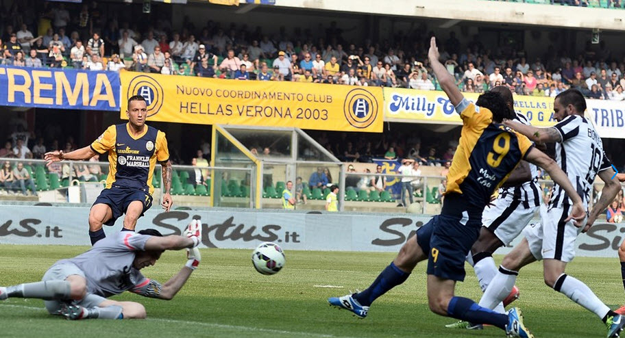 لوکا تونی|هلاس ورونا 2 - 2 یوونتوس / سری آ