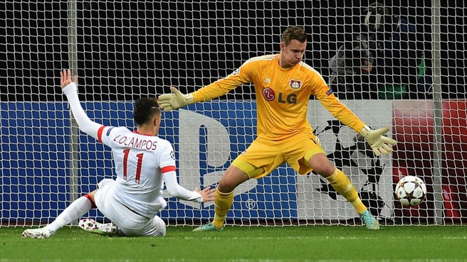 لوکاس اوکامپوس|باير لوركوزن 0 - 1 موناکو / لیگ قهرمانان