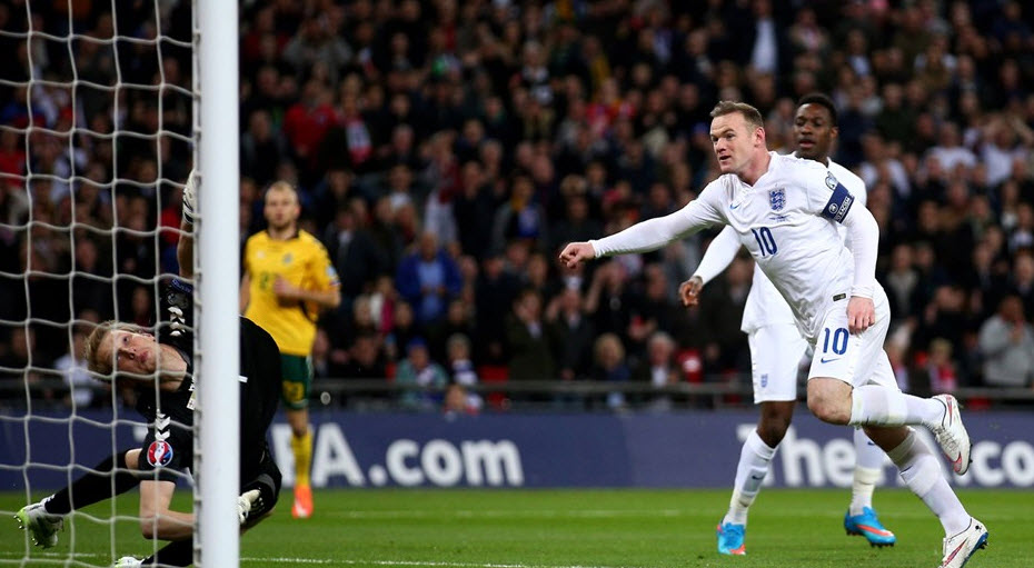 وین رونی|انگلستان 4 - 0 لیتوانی / مقدماتی یورو 2016
