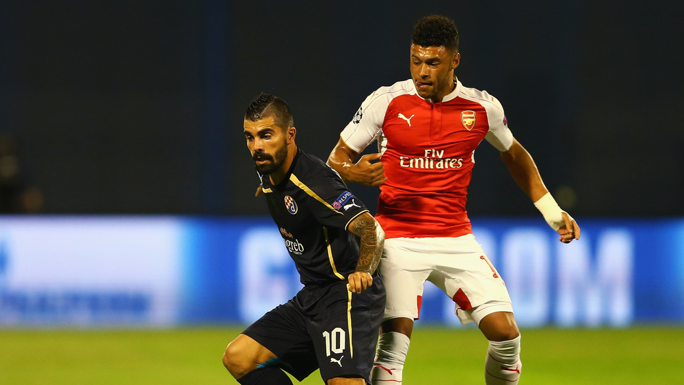 الکس اوکسلید چمبرلین|دینامو زاگرب 2 - 1 آرسنال / لیگ قهرمانان