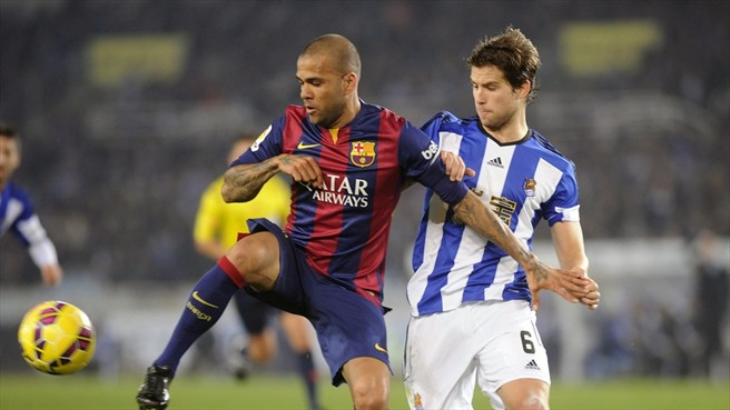 دانیل آلوز|رئال سوسیداد 1 - 0 بارسلونا / لالیگا