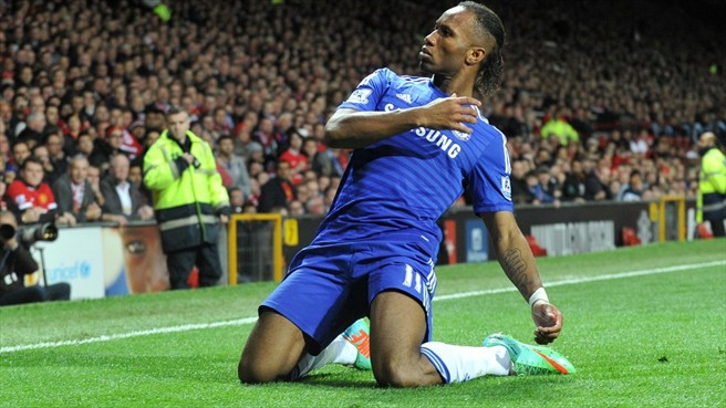 ديديه دروگبا|منچستر یونایتد 1 - 1 چلسی / لیگ جزیره