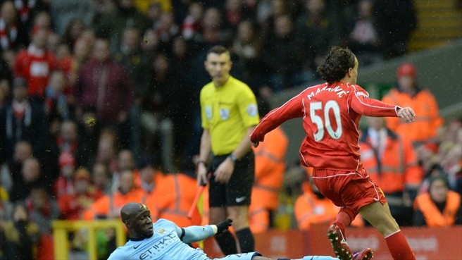 الیاکیم مانگالا|لیورپول 2 - 1 منچستر سیتی / لیگ جزیره