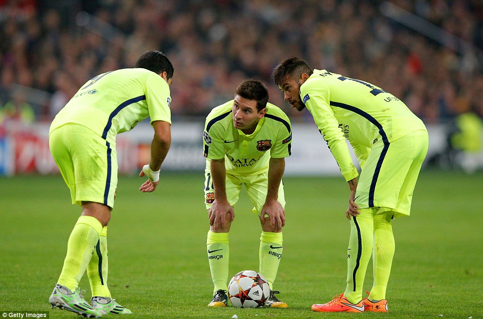 مسی - نیمار - سوارز|آژاكس 0 - 2 بارسلونا / لیگ قهرمانان