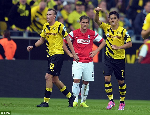 شینجی کاگوا|دورتموند 3-1 فرایبورگ/ بوندسلیگا