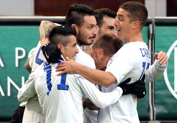 شادی بازیکنان آتالانتا|میلان 0 - 1 آتالانتا / سری آ