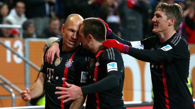 آرین روبن|اوگزبورگ 0 - 4 بایرن مونیخ / بوندسلیگا