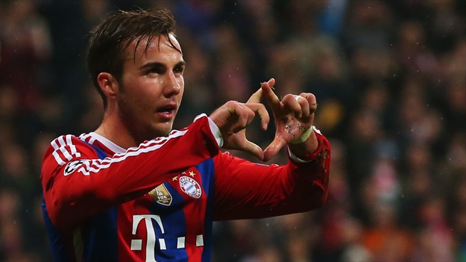 ماریو گوتزه|بایرن مونیخ 2 - 0 رم / لیگ قهرمانان