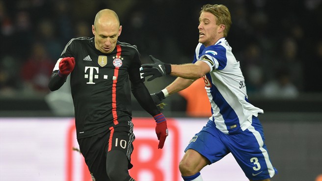 آرین روبن|هرتابرلين 0 - 1 بایرن مونیخ / بوندسلیگا