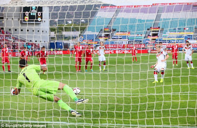 باشتین شواینشتایگر|جبل الطارق 0 - 7 آلمان / مقدماتی جام ملت های اروپا