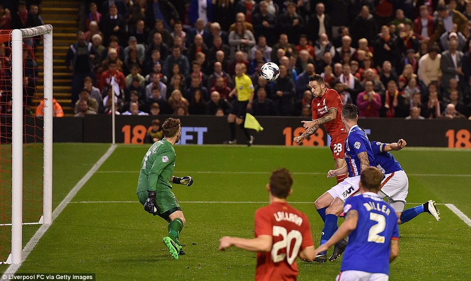 دنی اینگز|لیورپول 1 (3) - (2) 1 کارلایل یونایتد / جام اتحادیه