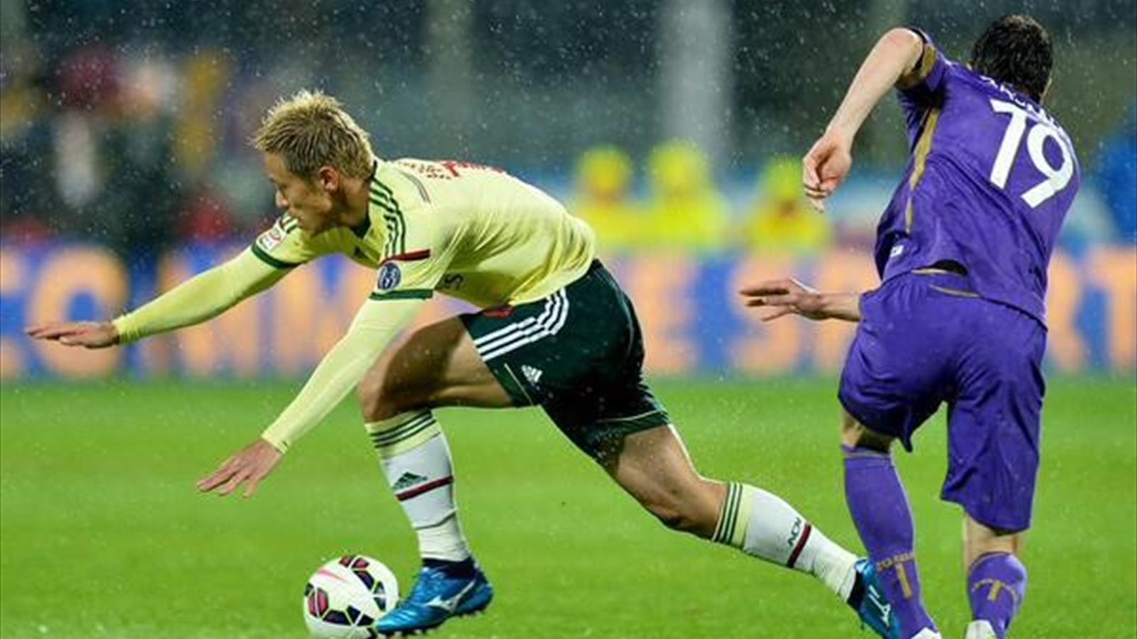 كيسوکه هوندا|فیورنتینا 2 - 1 میلان /  سری آ