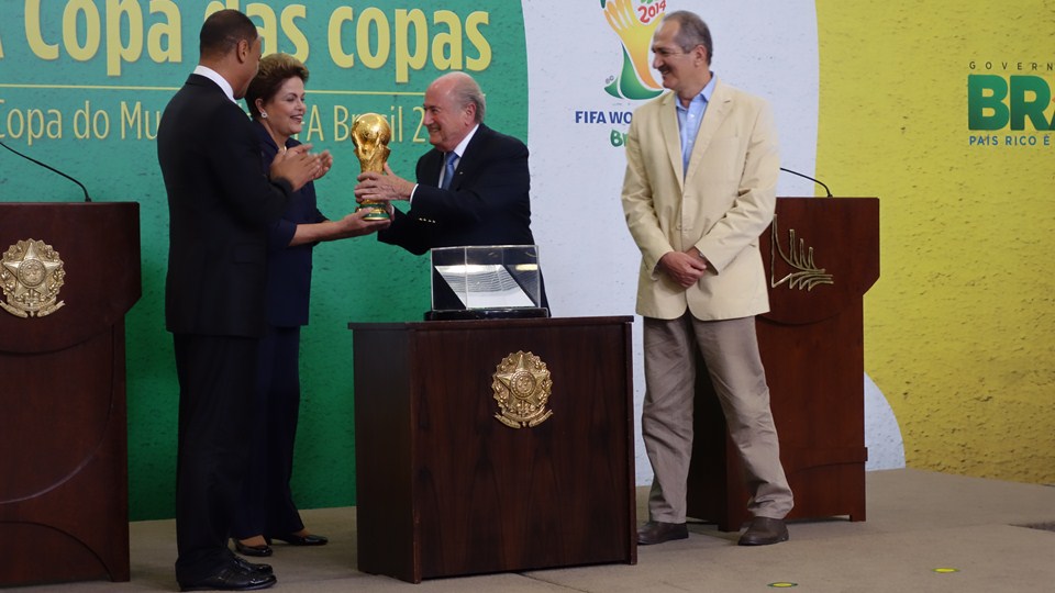 سر بلاتر|ملاقات سر بلاتر با رییس جمهور برزیل