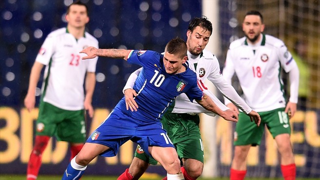 مارکو وراتی|بلغارستان 2 - 2 ایتالیا / یورو 2016