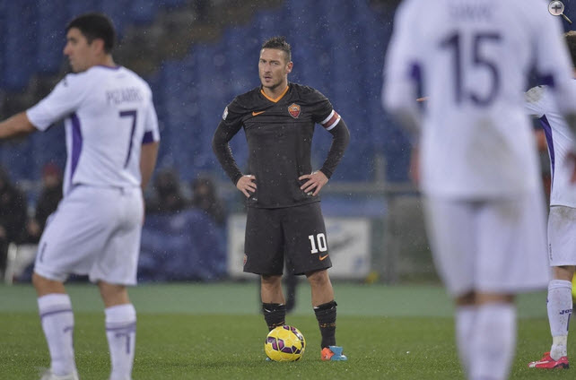 فرانچسکو توتی|رم 0 - 2 فیورنتینا / جام حذفی