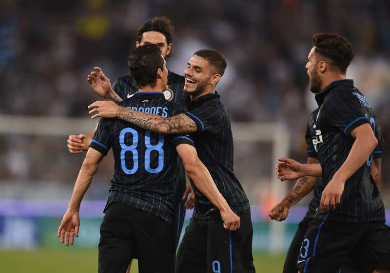 شادی بازیکنان اینتر|لاتزیو 1 - 2 اینترمیلان / سری آ