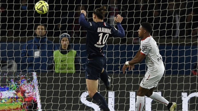 زلاتان ایبراهیموویچ|پاریس سن ژرمن 1 - 0 رن / لوشامپیونه