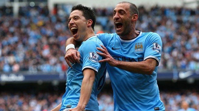 سمیر نصری|خوشحالی زابالتا همراه با نصری بعد از گلزنی