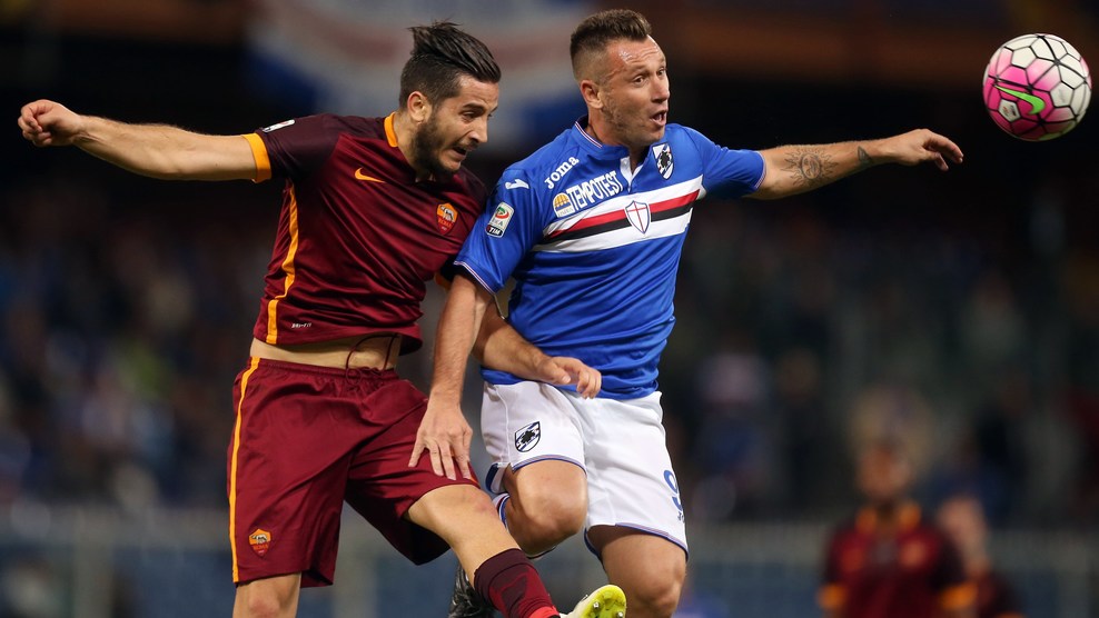 کونستانتینوس مانولاس|سامپدوریا 2 - 1 رم / سری آ