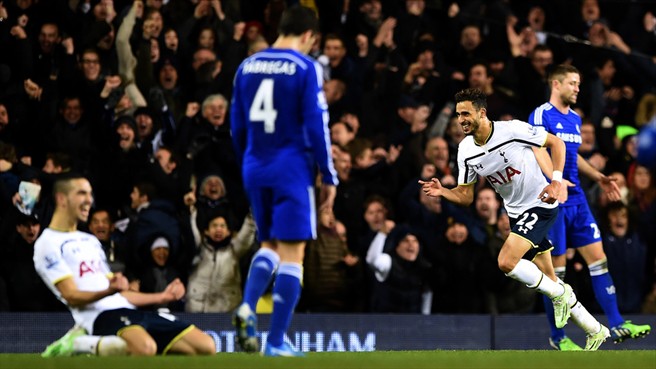 ناصر چادلی|تاتنهام 5 - 3 چلسی / لیگ جزیره