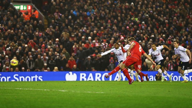 استیون جرارد|لیورپول 3 - 2 تاتنهام / لیگ جزیره