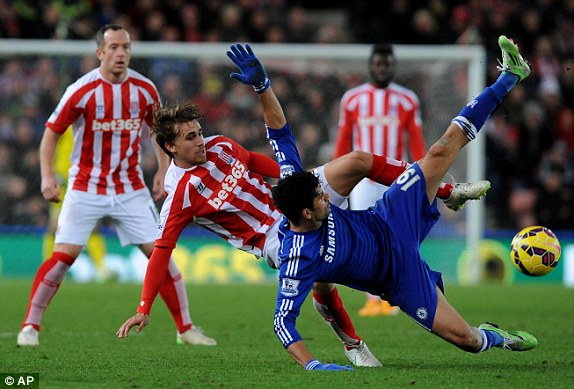 دیگو کاستا|چلسی 2 - 1 استوک سیتی / لیگ جزیره